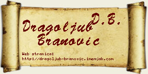 Dragoljub Branović vizit kartica